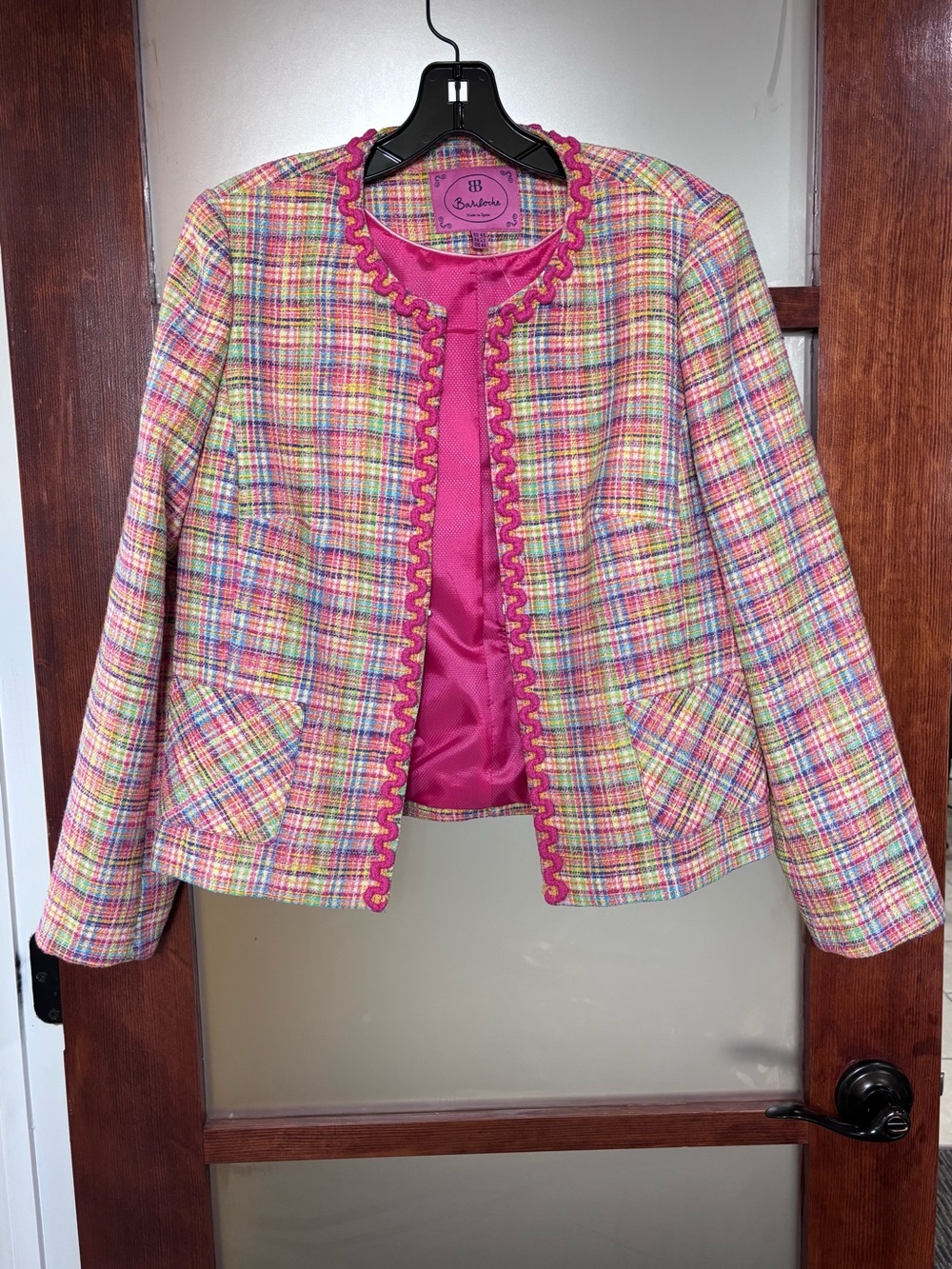 Bariloche Multicolored Plaid Tweed Jacket